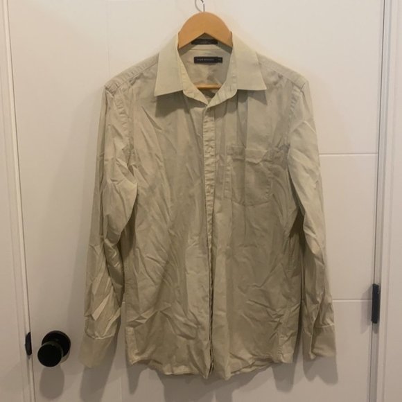 🇺🇸 Club Monaco button up long sleeve dress shirt size medium - Picture 1 of 11